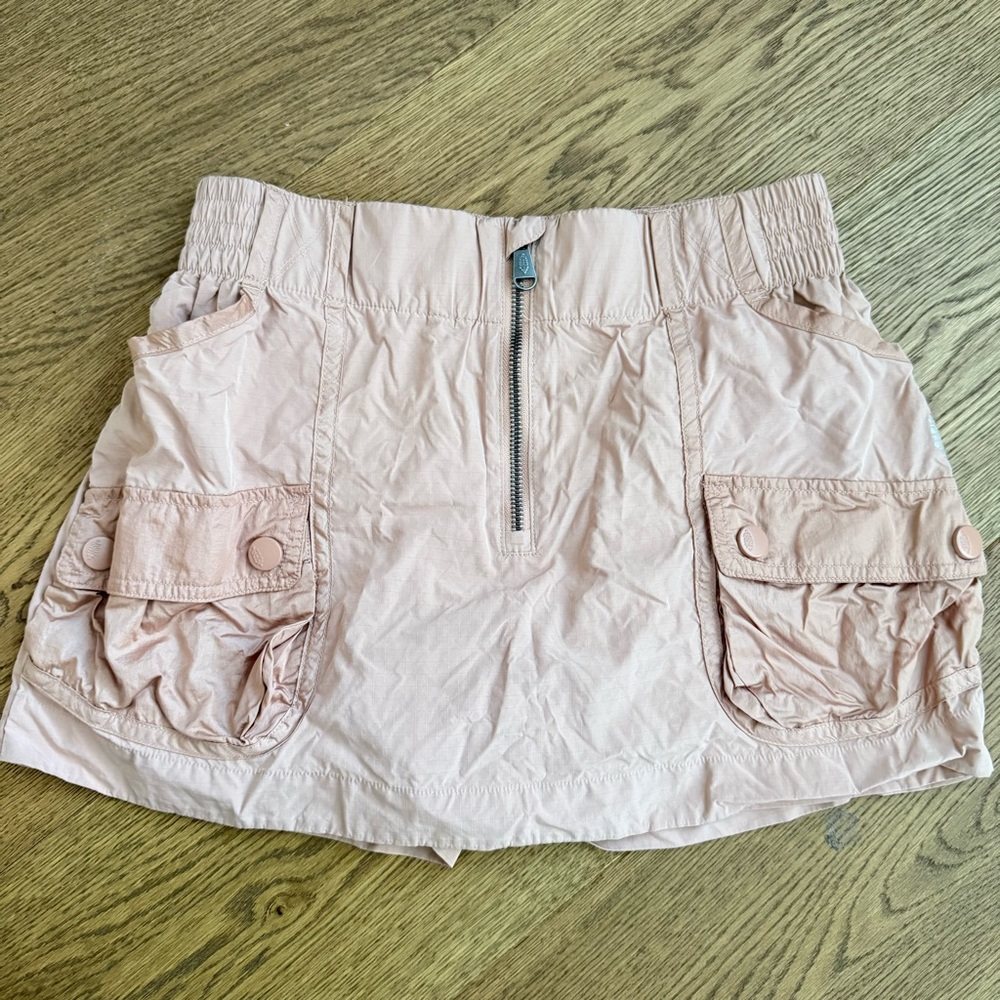 Free People Thru Hiker Skort in rose pink color